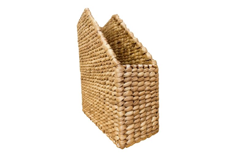 Woven magazine file holder