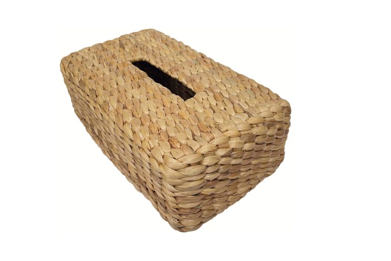 Wicker hyacinth tissue box
