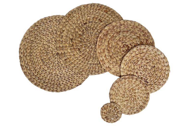 natural placemats and coaster