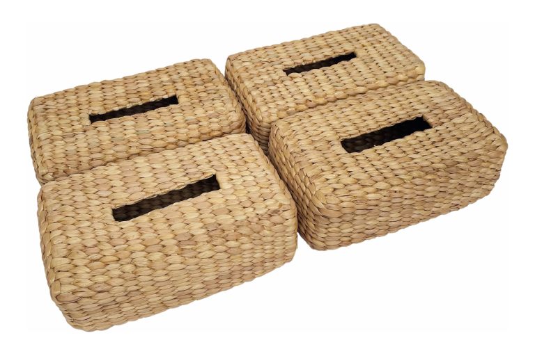 Wicker hyacinth tissue box